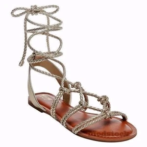 Mossimo Supply Keenan Damen-Gladiator-Sandalen metallisch geflochten neu ohne Karton C186 - Bild 1 von 3