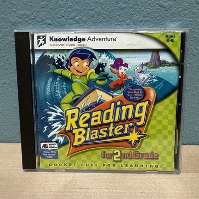 Reading Blaster For 2nd Grade MAC PC-CD Learning Games Ages 6-8 Discover Excel - Image 1 of 4