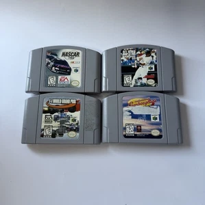 Lote de juegos de carreras y deportes Nintendo 64 N64 (4) - Probados y funcionando - Usados - Imagen 1 de 2