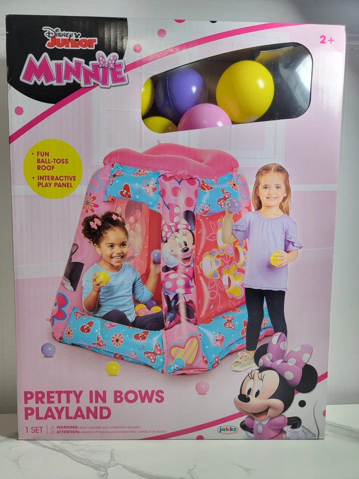 Disney Junior Minnie Pretty in Bows Inflable Playland Ball Pit con 20 So... Foto 1 de 4
