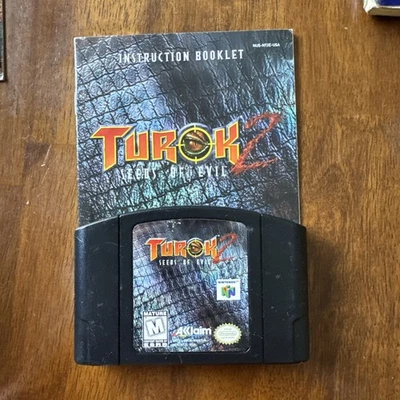 Nintendo 64 Turok 2 Seeds Of Evil Video Game Cartridge for the N64 Console - Image 1 of 4
