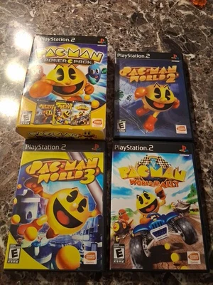 Pac-Man Power Pack PS2, World 2/3, World Rally, CIB - Image 1 of 4