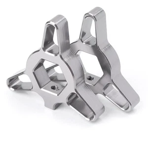 14mm Motorrad Vordere Gabel Vorspannung Einsteller Universell Aluminium Silber - Picture 1 of 2