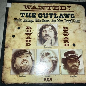 The Outlaws ~ “Wanted!” RCA 1976 Vinyl LP Waylon Jennings & Willie Nelson - Picture 1 of 4