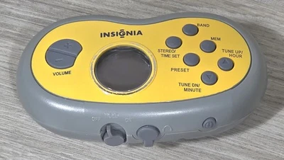 Insignia NS-R5111 Portable Digital AM/FM Radio Sport Yellow - TESTED -  - Image 1 of 2