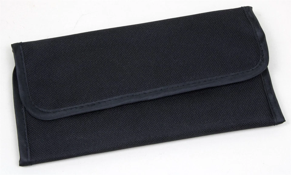 Black Nylon Padded FILTER CASE WALLET Holds 4 Camera Lens Filters Up To 93mm - Image 1 of 3