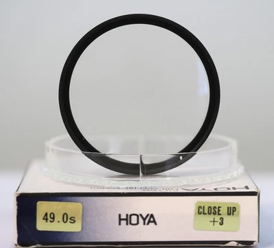 Boxed, Cased Hoya 49mm +3 Close-up Filter With Instruction Leaflet - excellent - Image 1 of 4