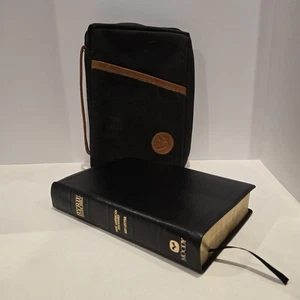 Ryrie Study Bible New American Standard Red Letter Moody Leather w/Cover Black - Imagen 1 de 9