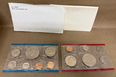 1973 United States Uncirculated Coin Set w/OGP - 13 Coins Ike Dollar - Image 1 of 4