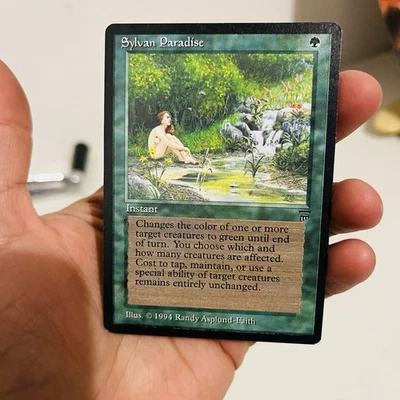 MTG Sylvan Paradise Legends Regular Magic the Gathering LP - Image 1 of 4