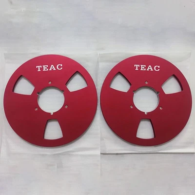 Un par de carretes de cinta TEAC rojo de 10,5"" carrete de aluminio de alta calidad... Foto 1 de 4