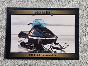 1992 Collect-A-Card Harley-Davidson Series-1  1971-1975 Snowmobiles #46 - Picture 1 of 2