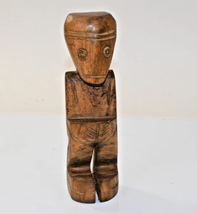 Vintage African Lega Style Wood Carving – 6" Hand-Carved Tribal Figure Primitive - Picture 1 of 6