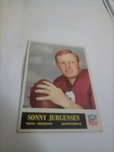 1965 HOF Sonny Jurgensen #188 Washington Redskins KOSTENLOSER VERSAND - Bild 1 von 2