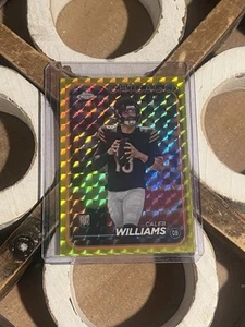 2024 Topps Chrome Yellow Geometric Refractor 29/75 Caleb Williams Rookie RC - Picture 1 of 6