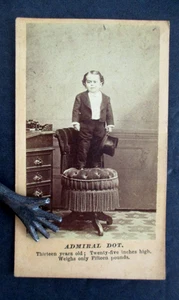 CDV of ADMIRAL DOT by E & H.T. Anthony & Co., New York, P.T. Barnum Performer - Picture 1 of 2
