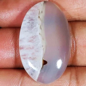 44.20 CT 21x35x6 mm Natural Ice SOLAR QUARTZ Oval Cabochon Top Gemstone Ce_572 - Picture 1 of 6