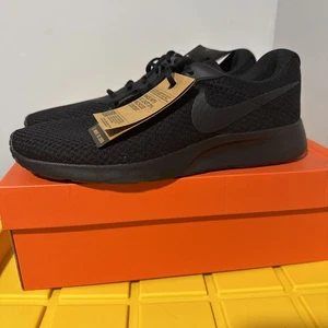 Nike Tanjun Running Shoes Black/Black DJ6258 001 Men's Size 13 - Picture 1 of 6