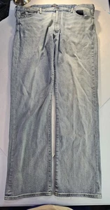 Polo Ralph Lauren The Varick Slim Straight Jeans Men 44Tx36 Blue Light Wash Fade - Picture 1 of 13