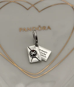 New Genuine Pandora x Harry Potter Hogwarts Acceptance Letter Charm 799125C01 - Picture 1 of 10