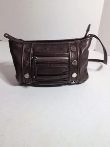 Makowski Vintage Crossbody Schultertasche Leder Tasche Handtasche Braun - Bild 1 von 15