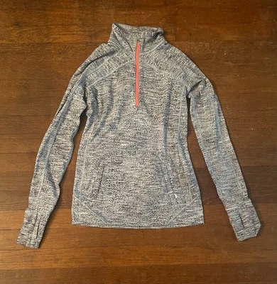 Ivivva by Lululemon Girl's Gray 1/4 Zip Pullover Sweater Size 12 - Image 1 of 3