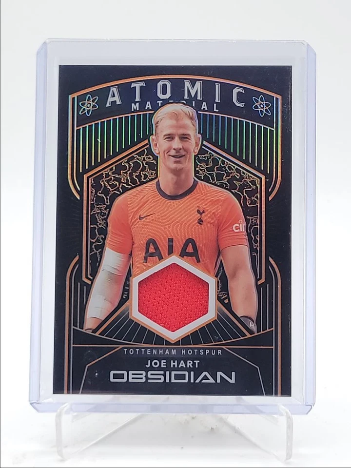 JOE HART 2020 OBSIDIAN ATOMIC PLAYER WORN PATCH ORANGE ETCH /50 Q5918 - Image 1 of 2