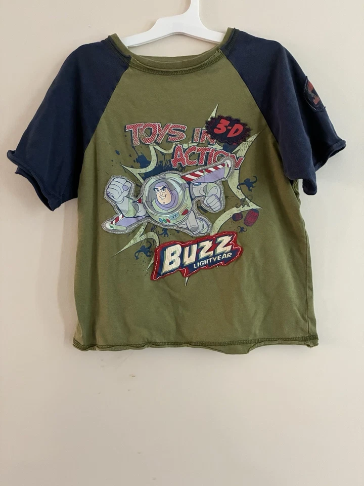 Camisa Raglán Manga Corta Buzz Lightyear Niños Disney Store Verde Oliva S 5/6 Foto 1 de 4