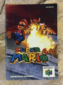 Super Mario 64 Manual - Nintendo 64 N64 **AUTÉNTICO, VER DESC** - Imagen 1 de 6