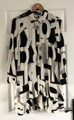 Mint Velvet Gorgeous Geometric Mini Dress Size 8 EXCELLENT - Image 1 of 4