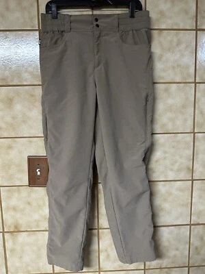 Bass Outdoors Women’s Hiking Fishing Camping Chore Pants, Pockets, Brown Sz L Foto 1 de 4