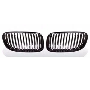2011-2013 Fits MW 3-series E92 E93 2DR LCI Front Grille Black Chrome 328i 335i - Picture 1 of 4