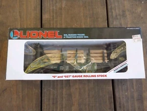 Lionel Train 6-16347 Ontario Northland Flatcar with Wood Load O O27 Gauge - Picture 1 of 3