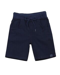 QUIMBY Boy's Twill Bermuda Shorts in Navy, Sizes 2-12