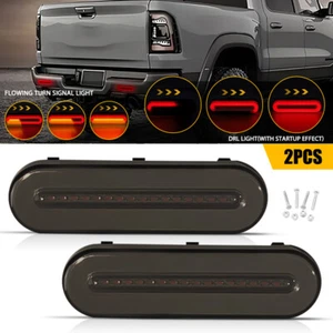 2Pcs LED Sequential Indicator Tail Lights Rear Turn Brake Reverse Lamp Universal - Picture 1 of 12