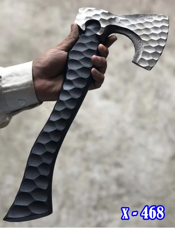 HACHA DE ACERO DE ALTO CARBONO HECHA A MANO TOMAHAWK INTEGRAL Hacha PATRÓN MARTILLO Foto 1 de 4