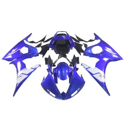 Blue Fairings Kit For Yamaha YZF-R6 2003 2004 2005 YZF600 R6 Injection Body Kit - Image 1 of 4