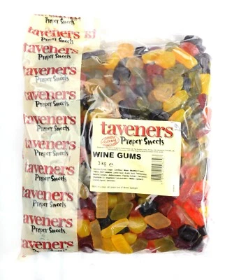 Taveners Wine Gums 3kg - Traditional Pick n Mix Sweets - Image 1 of 2