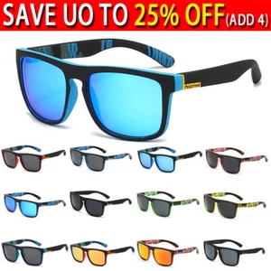 Polarized Sunglasses Men Women Retro Square Sport Driving Cycling Fishing - Picture 1 of 22