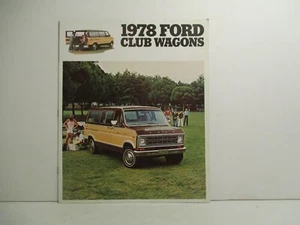 1978 Ford Club Wagons Vintage Gas Van Garage Trucks Dealer Brochure Garage  - Picture 1 of 3