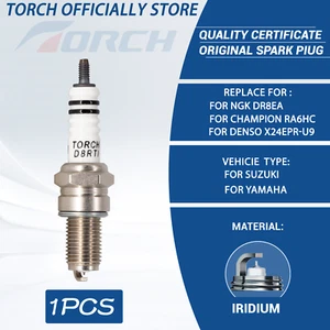 D8RTI Spark Plug Replace for NGK 7162/DR8EA for YAMAHA TT-R230 TTR230 TORCH - Picture 1 of 11