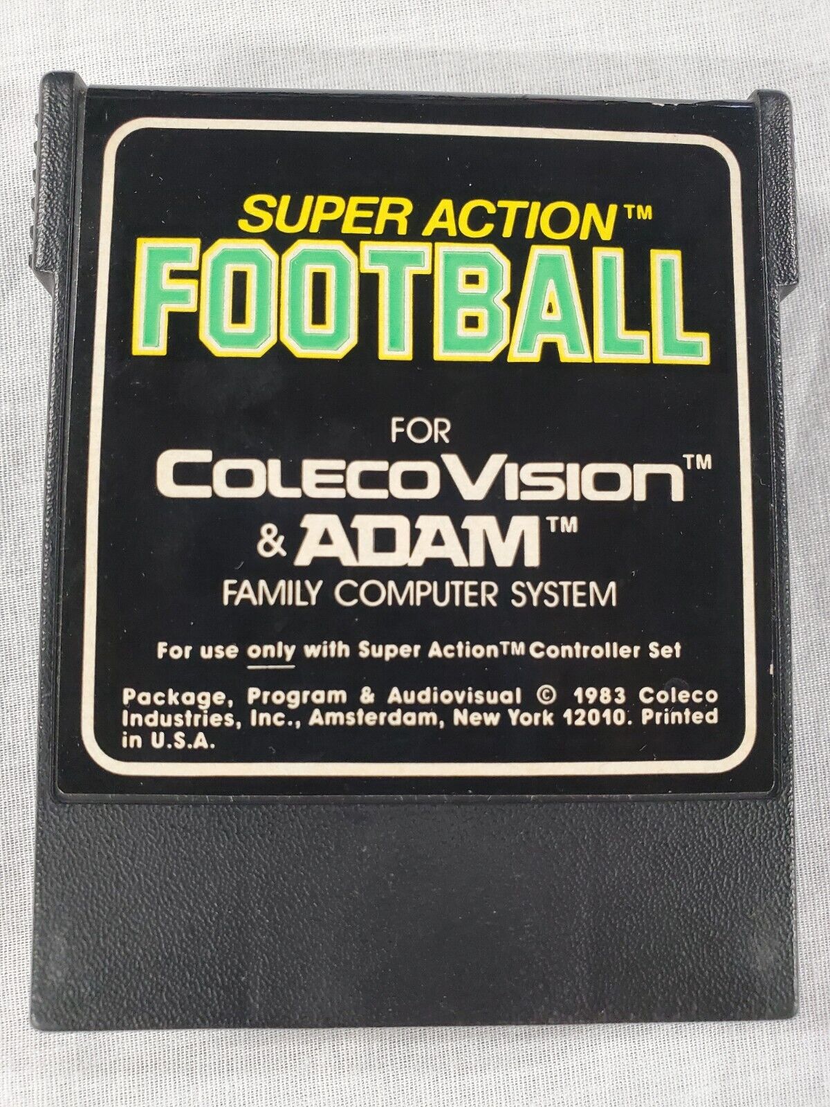 Super Action Football (Colecovision, 1984) Tested And Working 