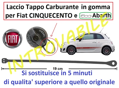 Laccetto Filo Cordino Cavetto per Tappo Serbatoio FIAT CINQUECENTO 2007 > T.T. - Immagine 1 di 4