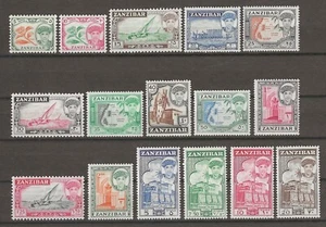 ZANZIBAR 1961 SG 373/388 MNH - Picture 1 of 2