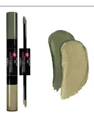 Lot of 2 - L'Oreal Infallible Paints Eye Shadow Duo 310 Army Camo Loreal - Image 1 of 4