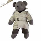 Trench-coat North American Bear Co 1983 Humphrey Beargart Bogart étiquette en peluche Ascot