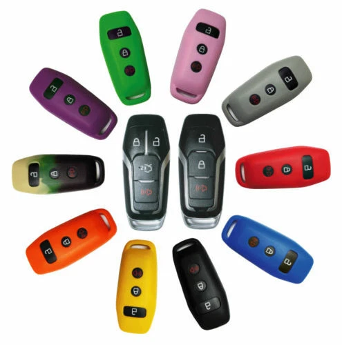 Cubierta remota de goma de silicona para llavero Ford Mustang F-150 Explorer 2016 2017   Foto 1 de 1