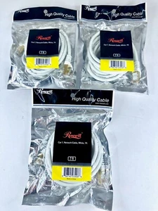 THREE Rosewill RCNC-11059 7ft Cat 7 White Shielded Twisted Ethernet Patch Cable! - Picture 1 of 2