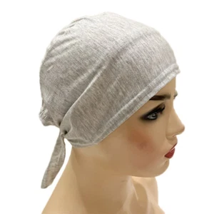 Muslim Women Chemo Caps Beanie Hat Turban Hijab Inner Hat Underscarf Headwear - Picture 1 of 52