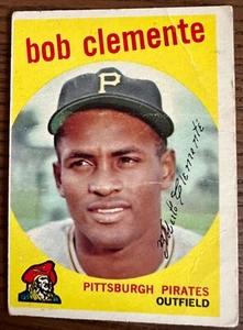 1959 Topps Roberto Clemente (Called Bob on Card) #478 HOF - Free shipping C1 - Picture 1 of 2